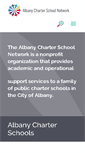 Mobile Screenshot of albanycharterschoolnetwork.org
